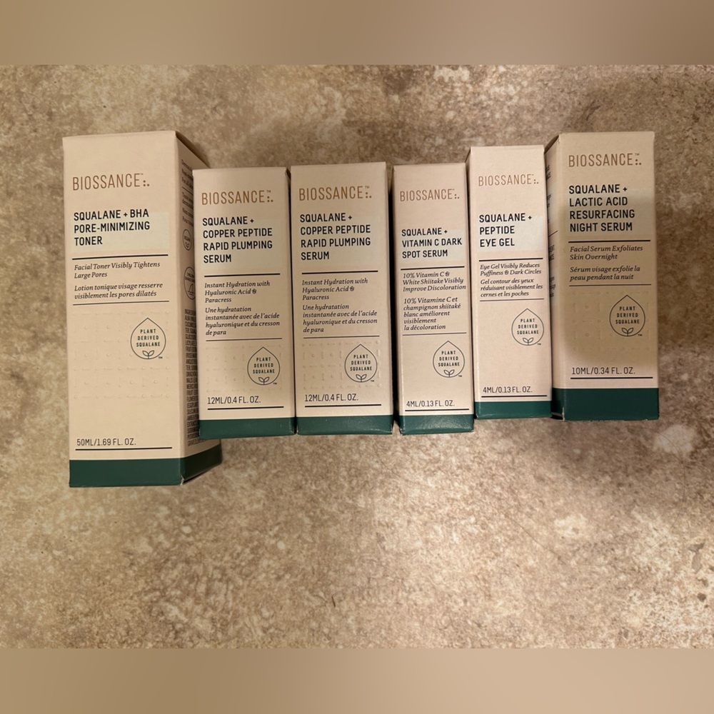 Biossance Skincare - various travel sizes